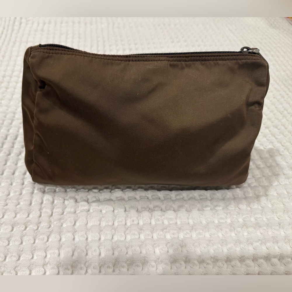 Prada Brown Nylon Makeup Bag - Picture 3 of 8